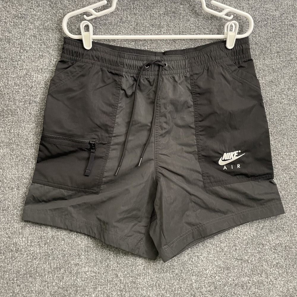 Nike Air Woven Lined Shorts Mens Sz M Black Anthracite Sportswear DD6411